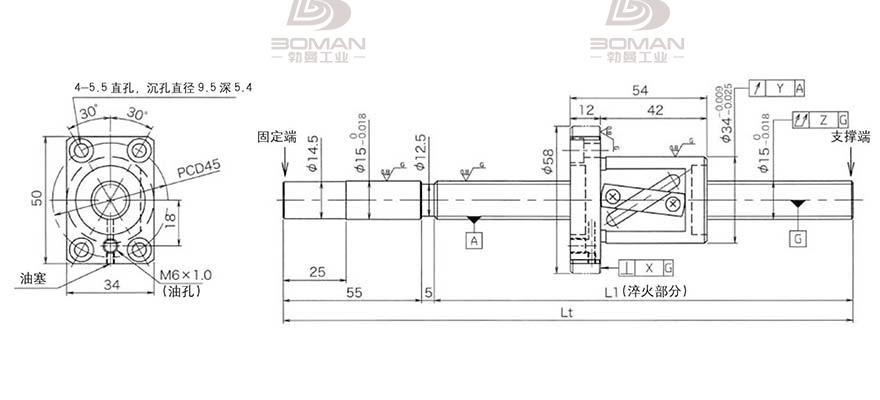 KURODA GG1515AS-BALR-0900A 黑田丝杆替换尺寸视频教程