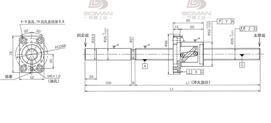 KURODA GG2510DS-BALR-2220A 日本黑田精工丝杆如何