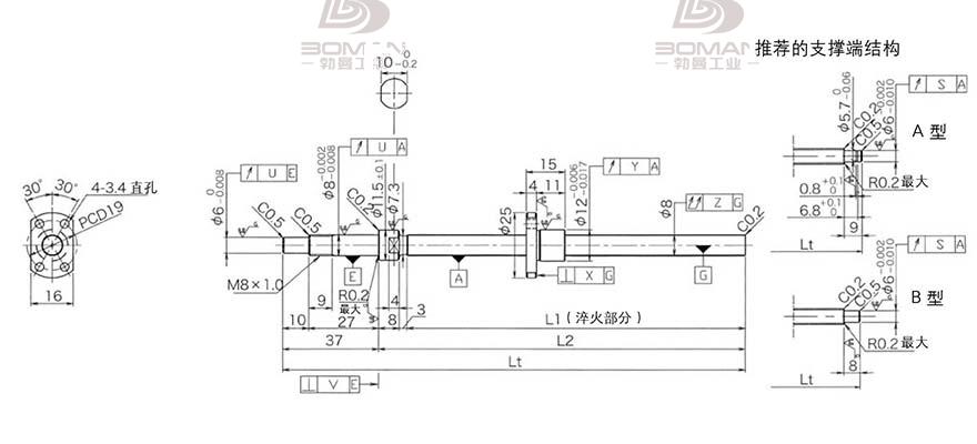 KURODA DP0801JS-HDNR-0180B-C3F 黑田丝杆价格高吗