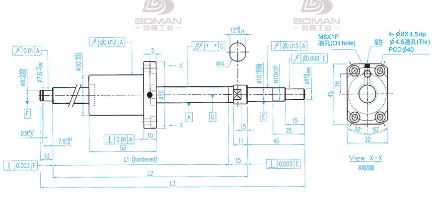 TBI XSVR01210B1DGC5-280-P1 tbi滚珠丝杆模型