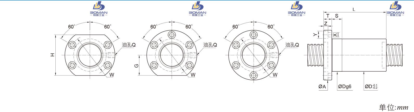 PMI FOIC4006-8 pmi丝杆最高转速